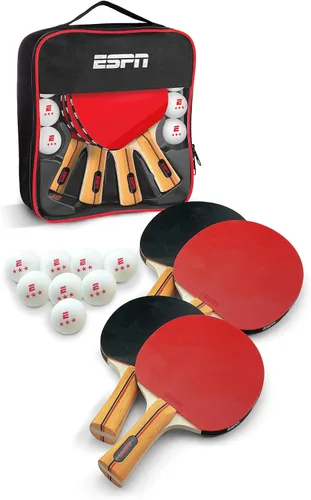Vista 10 de ESPN Ping Pong Set, Table Tennis Ideal for Family Games and Game Night