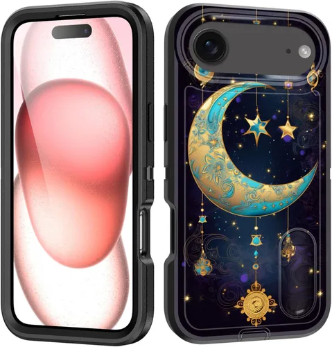 Vista 168 de Funda para iPhone Air con soporte integrado, a prueba de golpes, polvo y caídas, 3 capas, grado militar, funda protectora para iPhone Air de 6.5