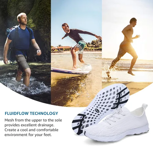 Vista 6 de Racqua Zapatos de agua de malla transpirable para mujeres y hombres