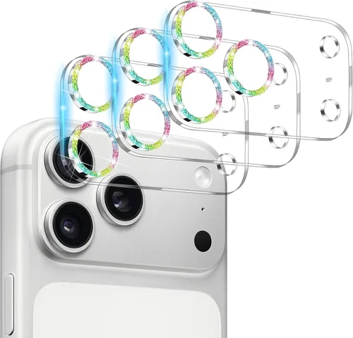 Vista 6 de Dengduoduo Paquete de 3 protectores de lente de cámara de vidrio templado para iPhone 15 de 6.1 pulgadas y para iPhone 15 Plus de 6.7 pulgadas