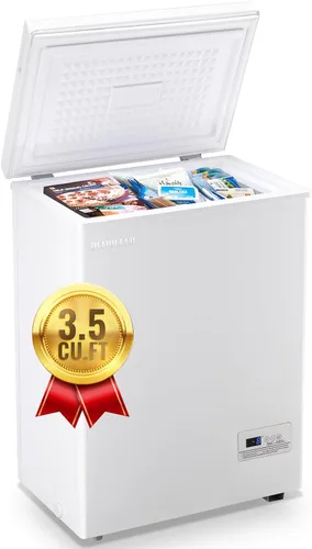 Vista 11 de DEMULLER Congelador de pecho pequeño y profundo con cesta extraíble, congelador compacto con panel de control digital, rango de temperatura de -12℉