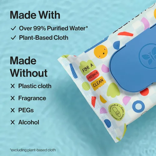 Vista 8 de The Honest Company Toallitas desechables para niños, hipoalergénicas, 42