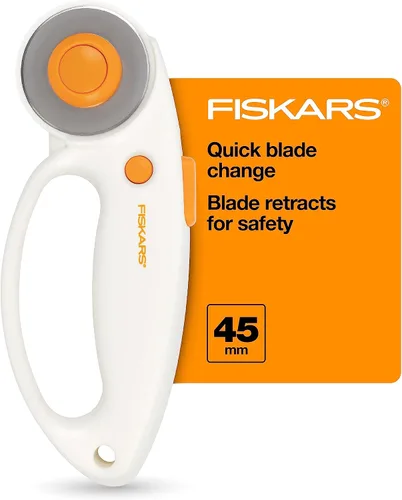 Vista 10 de Fiskars Cortador giratorio Loop, colección Explore Ultra Lila, cuchilla de acero de precisión para tela, fieltro y vinilo, 45 mm