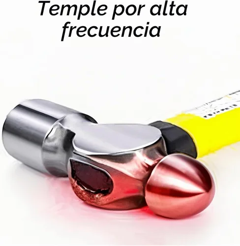 Vista 5 de Martillo de bola de 8 onzas, antivibración, antioxidante, mango de plástico a prueba de golpes.