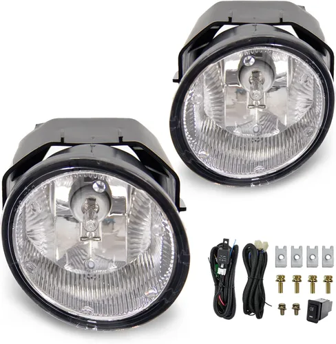 Vista 2 de Conjunto de lámparas antiniebla de conducción para Nissan Maxima 2000-2001 2000-2003 Sentra 2001-2004 Frontier 2002-2004 Xterra reemplazo de luz