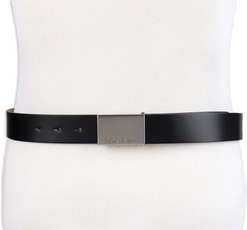 Vista 5 de Calvin Klein Cinturón de hebilla con logotipo grabado casual para hombre