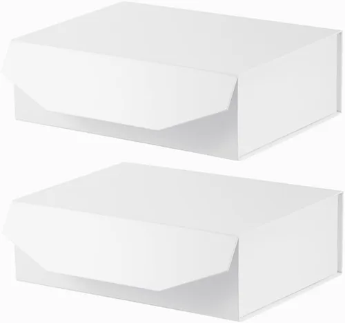 Vista 62 de 1 paquete de caja de regalo negra con tapas, pequeña de 12 x 8 x 2.7 pulgadas, cajas de regalo para ropa, cajas de regalo para camisas con cinta