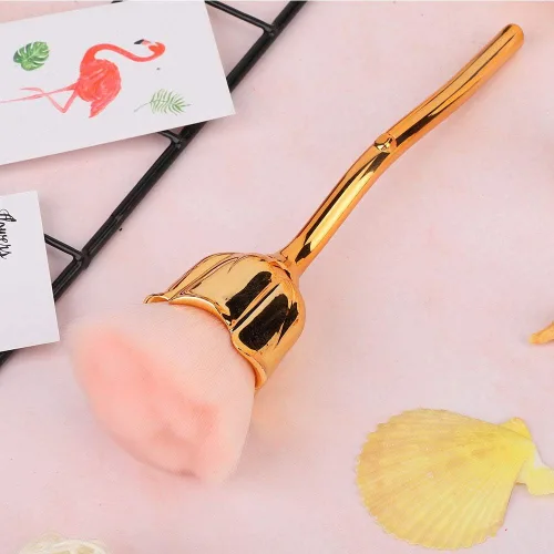 Vista 9 de Cepillos de arte de uñas, cepillo de arte de uñas Rose ShapeHandle, material de fibra, multifuncional, cómodo de usar, cepillo de limpieza de polvo