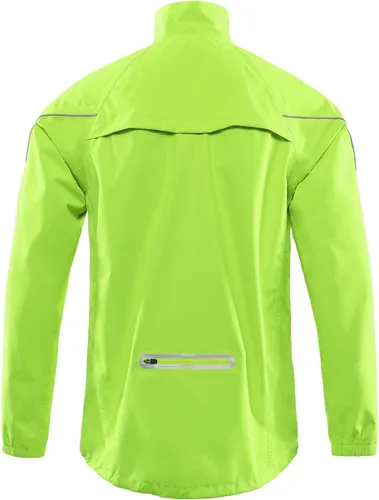 Vista 2 de ARSUXEO Chaqueta impermeable para correr para hombre, chaqueta de lluvia transpirable para bicicleta, ropa cortavientos