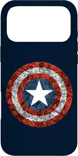 Vista 22 de Marvel Funda de escudo cómico del Capitán América para iPhone 17