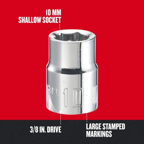 Vista 2 de CRAFTSMAN CMMT43541 3/8" Drive 6pt Shallow MM - 0.354 in