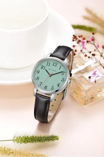 Vista 5 de BRIGADA - Reloj de mujer elegante reloj para mujer correa de cuero reloj de chicas para mujer impermeable