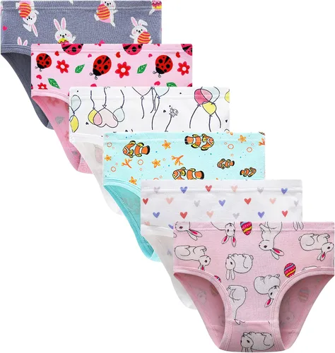 Vista 13 de Barara King - Ropa interior de algodón suave para niñas pequeñas, infantes y niños