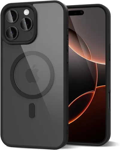 Vista 178 de oakxco Funda magnética transparente compatible con Magsafe, bonita funda delgada y transparente de poliuretano termoplástico no amarillenta, carcasa