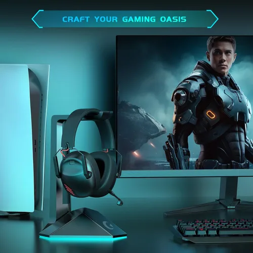 Vista 7 de Auriculares inalámbricos para juegos para PC, PS5, PS4, Mac, Nintendo Switch, auriculares para juegos con micrófono, auriculares Bluetooth 5.3