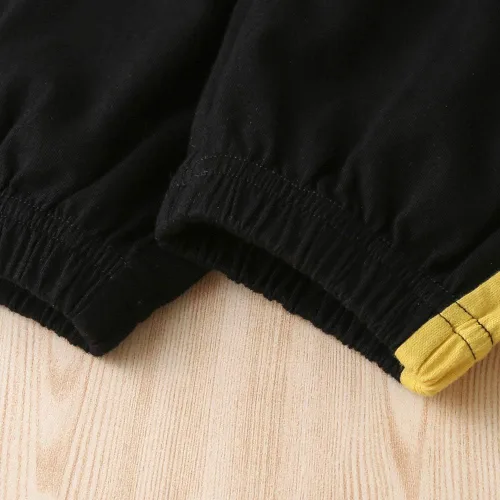 Vista 6 de Betusline - Atuendo deportivo de 2 piezas con blusa ombliguera y pantalones para niñas, estilo teñido anudado (18 meses a 14 años)