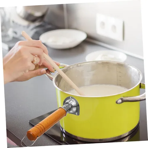 Vista 4 de DOITOOL Mango de madera para ollas de cocina universal de madera, mango de repuesto, 2 unidades, agarre de baquelita para olla de leche