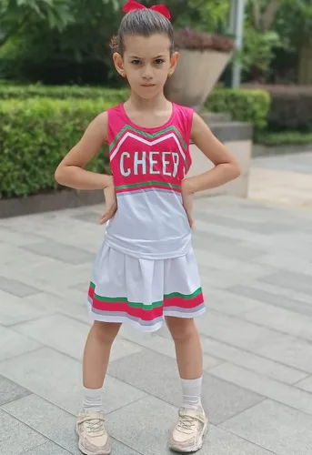Vista 5 de KAKALVER cheerleader costume for girls cheerleader outfit for Halloween Dress Up Cheerleader Gifts