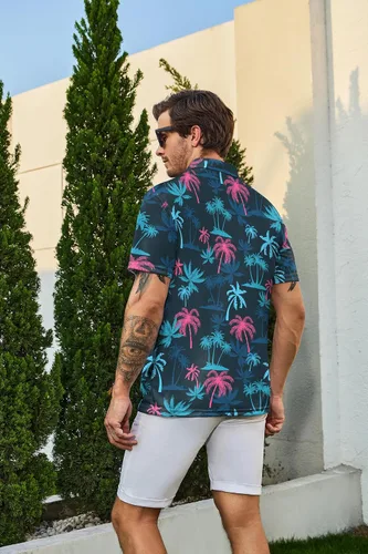 Vista 4 de Camisas polo divertidas para hombre de los años 80, camisas de golf de secado rápido que absorben la humedad, divertidas camisas polo de golf