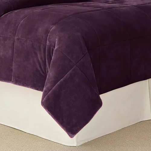 Vista 8 de Vellux King Plush Lux - Manta cálida para todas las estaciones, acolchada ligera, manta de hotel de lujo ultrasuave, con costuras en caja