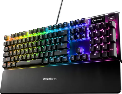Vista 5 de SteelSeries Aerox 5 - Mouse ligero para juegos y teclado mecánico híbrido Apex 5 para juegos - Iluminación RGB por tecla - Marco de aleación