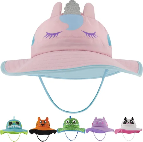 Vista 11 de Kids Sun Hat for Girls & Boys with UV Protection- Toddler Beach Hat for Fishing Safari Play Hat (2-14 Years)