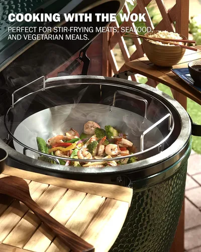 Vista 5 de Estante de Cesta ConvEGGtorBasket de Repuesto de 1 Pieza para Big Green Egg Grande, Accesorios BGE EGGpsnder - Colocación o Extracción Fácil