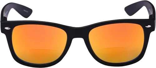 Vista 8 de Gafas de sol polarizadas bifocales con lectura: máxima protección UV y comodidad ligera con bisagras de resorte Brillo negro