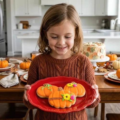 Vista 2 de Juego de 3 cortadores de galletas de calabaza Ann Clark, fabricado
