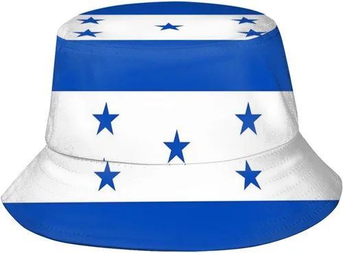 Vista 22 de Lindos sombreros de pescador de bandera plegable patriótico a la moda, gorra de pescador para viajes de verano al aire libre para adultos, mujeres
