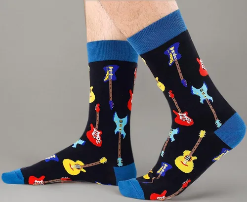 Vista 8 de HAPPYPOP Calcetines novedosos para hombre, calcetines de bolos de golf con bandera estadounidense, doctor, enfermera, optometría, música, regalos