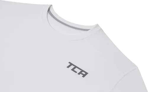 Vista 3 de TCA Top de compresión Pro Performance de manga larga para hombre y niño cuello redondo y falso