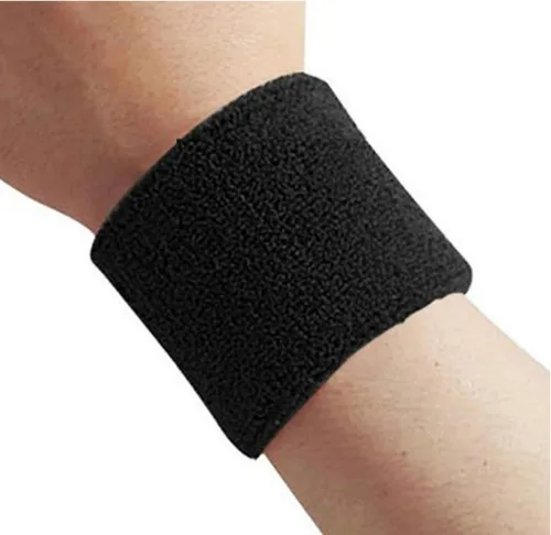Vista 2 de Diademas Deportivas de Absorción de Sudor - Bandas para Muñecas, Absorción de Sudor para Hombres y Mujeres