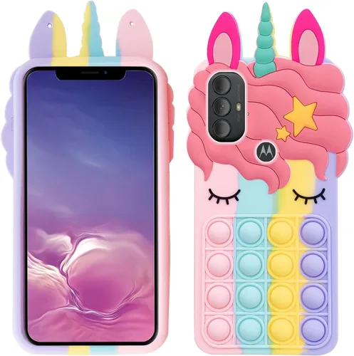 Vista 9 de nancheng Funda de silicona suave a prueba de golpes para Moto G Pure 2021/G Power 2022/G Play 2023, funda protectora de silicona antiarañazos