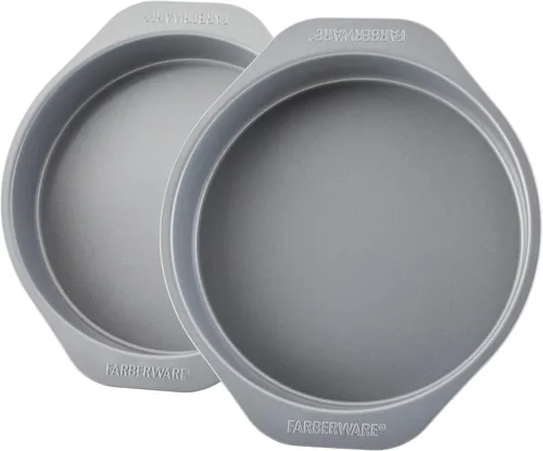 Vista 17 de Juego de utensilios para hornear Farberware GoldenBake, antiadherente, redondo, aislado, dos de 20 cm, color gris