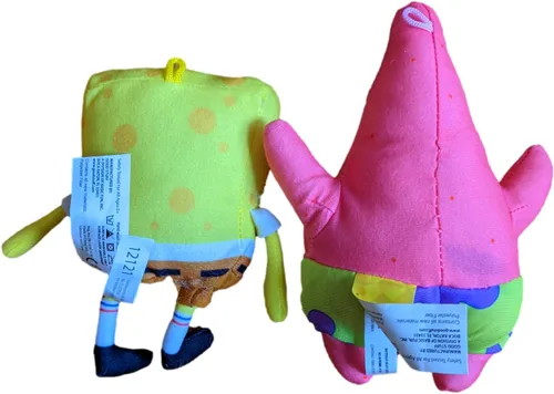 Vista 2 de Bob Esponja 10 pulgadas y Patrick 11 pulgadas peluche muñeca juguete conjunto