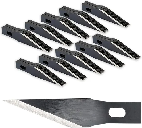 Vista 8 de EHDIS Cuchillas de precisión para manualidades, 11 #, herramienta de corte con estuche de almacenamiento para pasatiempos, álbumes de recortes