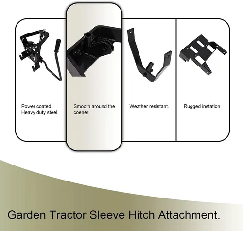 Vista 3 de NIXFACE Enganche de manga trasera para tractores de jardín apto para Husqvarna/Craftsman Serie T200 y T300/Cub Cadet Tractores de cortacésped