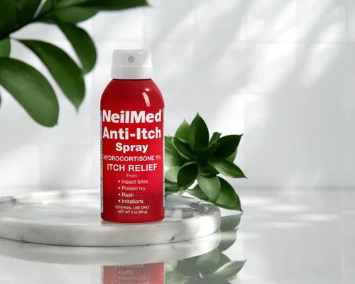 Vista 2 de NeilMed Spray antipicazón (alivio) hidrocortisona 1%, 3 onzas
