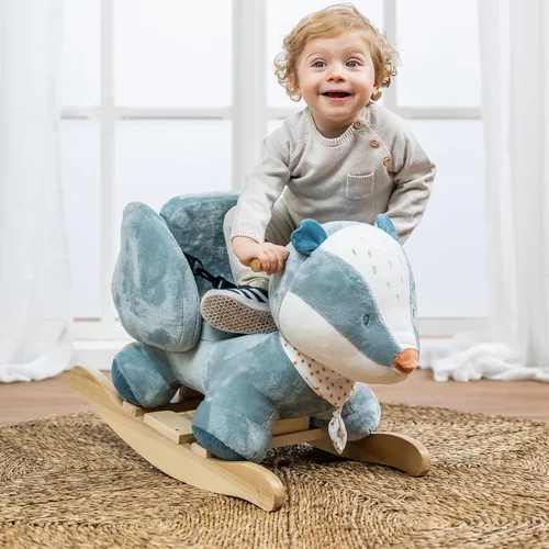 Vista 5 de Nattou 595209 Rocking Toy, Dachs Felix