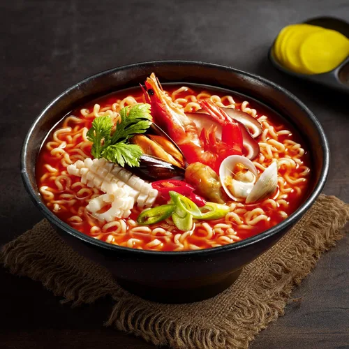 Vista 4 de paldo King Copa sopa de fideos marisco 3,88 oz