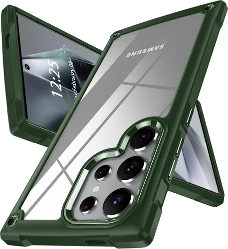 Vista 11 de Oterkin Funda magnética para Samsung Galaxy A17 mate, funda de teléfono A17 compatible con MagSafe esmerilada, translúcida, a prueba de golpes Negro