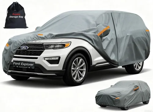 Vista 104 de Kayme Funda de Coche de Servicio Pesado Impermeable para Todo Tipo de Clima, Ajuste Personalizado para Tesla Model S, Cubierta Exterior Completa