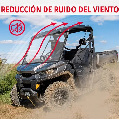 Vista 5 de KEMIMOTO Parabrisas delantero compatible con Can-Am Defender HD5/8/10