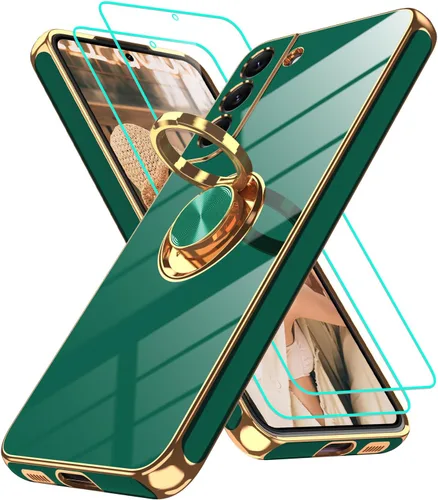 Vista 266 de Funda para Motorola Moto G 5G 2024: Funda Moto G Play 5G 2024 con 2 piezas de protectores de pantalla, soporte de anillo de rotación de 360°