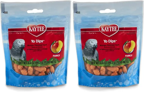 Vista 4 de Kaytee Yo Dips Golosinas de yogur con sabor a mango, 3.5 onzas