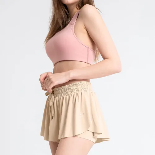 Vista 5 de Faldas de tenis atléticas 2 en 1 para mujer, falda pantalón con volantes, para golf, correr, entrenamiento, pantalones cortos deportivos activos