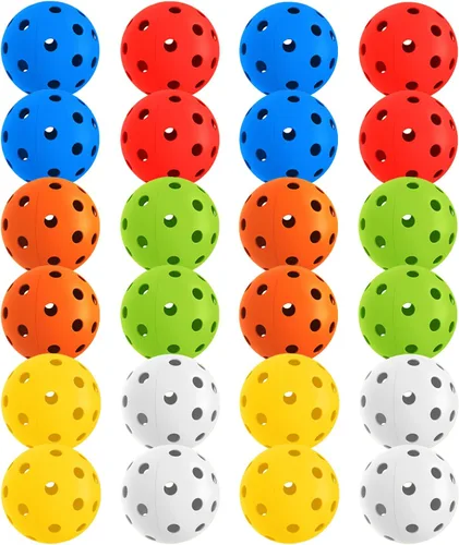 Vista 9 de Paquete de 6 pelotas de pickleball deportivas para exteriores - 40 pelotas de pickleball - Bolas de pickleball de EE. UU. aprobadas por USAPA