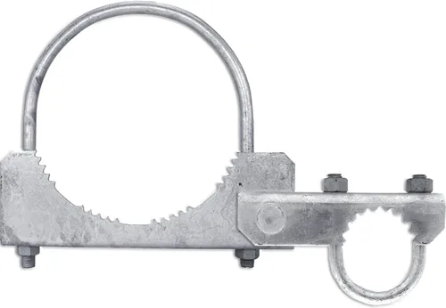 Vista 11 de Valla de enlace de cadena Bisagra de puerta de servicio comercial de 180 grados, para poste de puerta de 2-3/8 pulgadas de diámetro exterior y marco