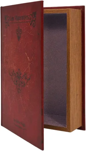 Vista 17 de PACOLO Cajas de libros decorativas, cubierta de madera sintética para almacenamiento oculto de joyas, dinero y efectivo (Avión)